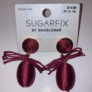 SUGARFIX By BAUBLEBAR Nickel Free Burgundy Dangle Earrings NEW